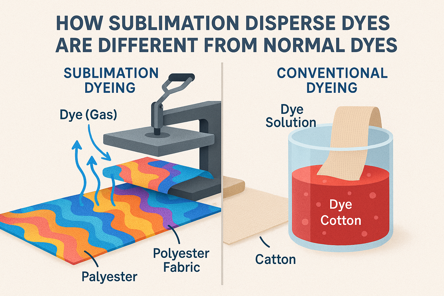 How Sublimation Disperse Dyes Are Different from Normal Dyes